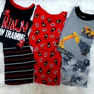 Used kids boy pjs  bundle